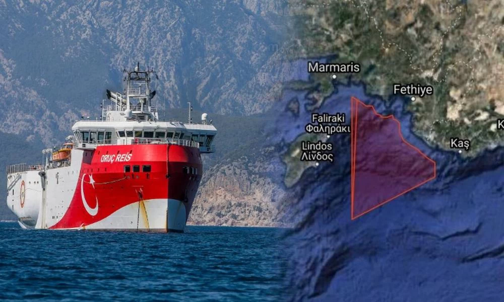 Στα 6 ναυτικά μίλια από τη Ρω το Ορούκ Ρέις με βάση τη νέα NAVTEX!